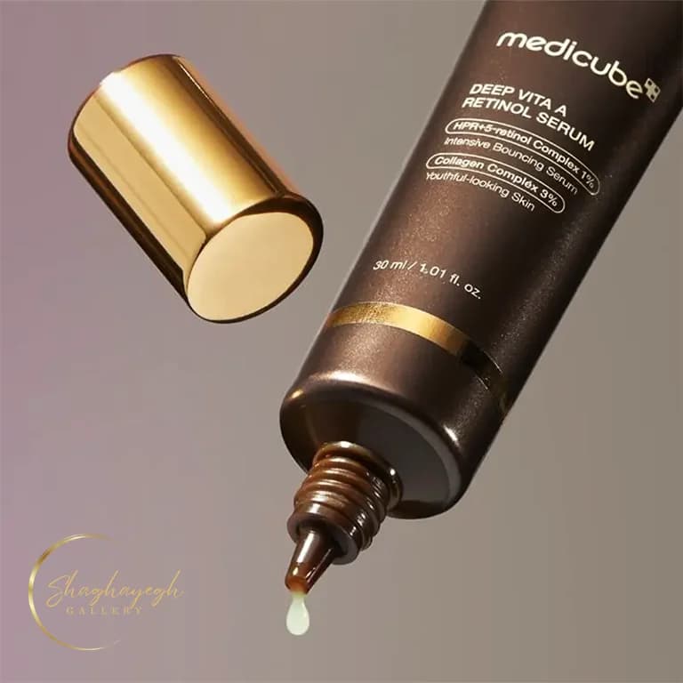 سرم ضدچروک و جوانساز رتینول و ویتامین A مدی کیوب 30 میل Medicube Deep Vita A Retinol Serum 30ml — تصویر ۲