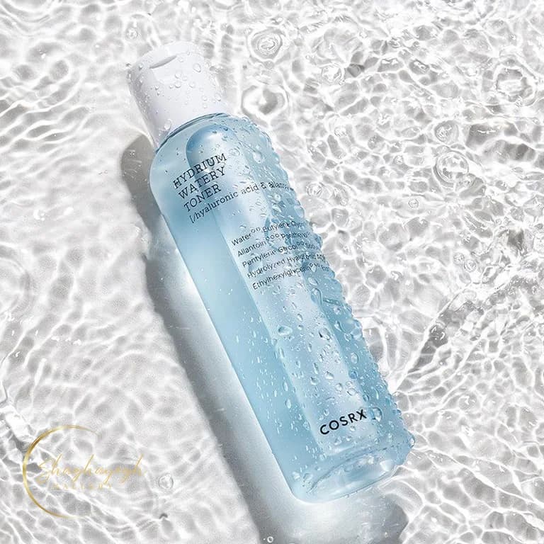تونر ابرسان و تسکین دهنده هیالورونیک اسید کوزارکس 150 میل COSRX Hydrium Watery Toner 150ml — تصویر ۲