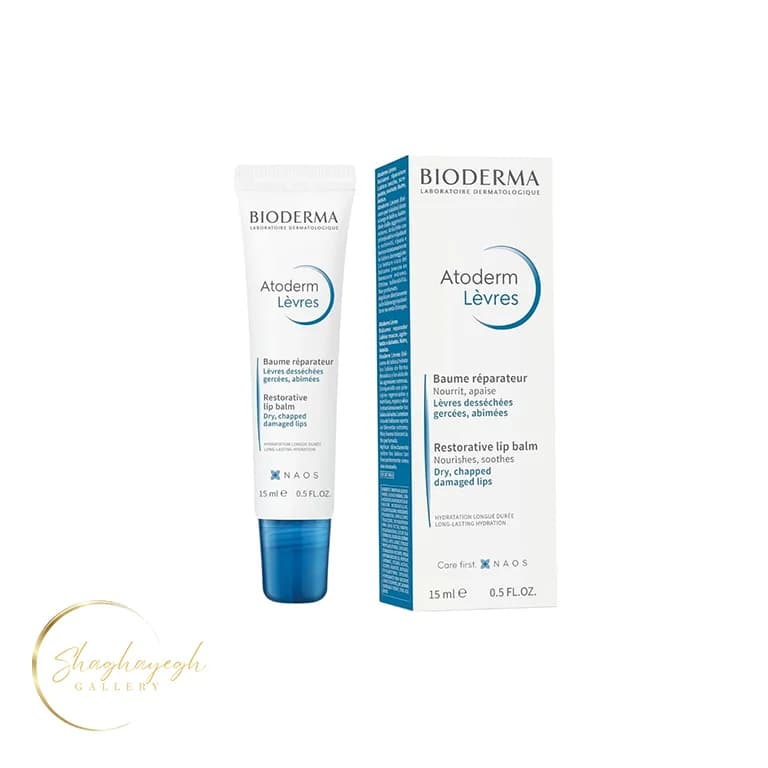 بالم لب ترمیم‌کننده بایودرما اتودرم ۱۵ میل Bioderma Atoderm Levres Restorative Lip Balm 15ml