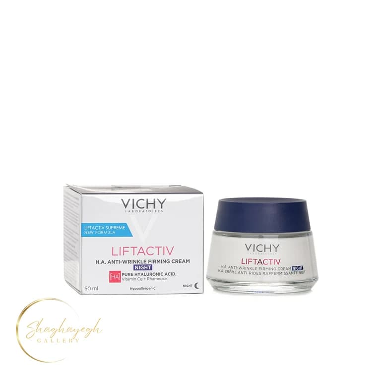 کرم ضدچروک و سفت‌کننده شب لیفت‌اکتیو ویشی 50 میل Vichy Liftactiv H.A Anti-Wrinkle Firming Night Cream 50ml