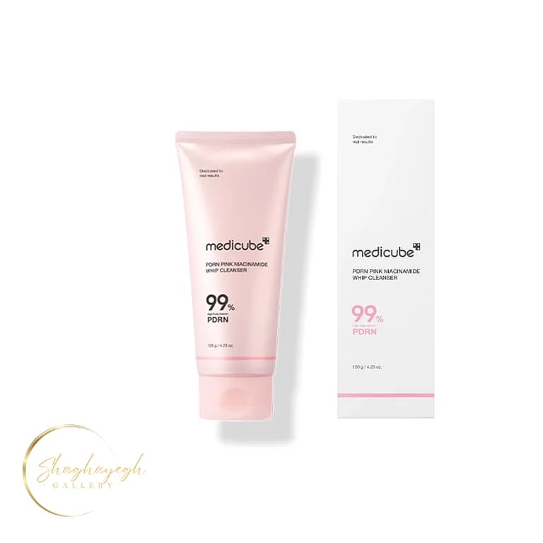 فوم شستشوی نیاسینامید PDRN مدیکیوب 120 میل Medicube PDRN Pink Niacinamide Whip Cleanser 120ml