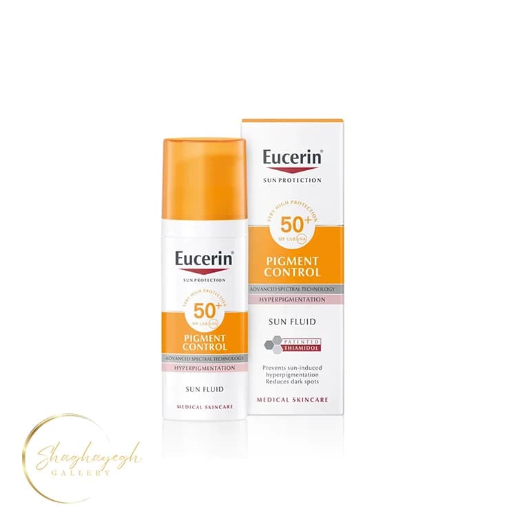 ضدافتاب ضدلک اوسرین پیگمنت کنترل SPF50 پلاس 50 میل Eucerin Pigment Control Sun Fluid SPF50+ 50ml