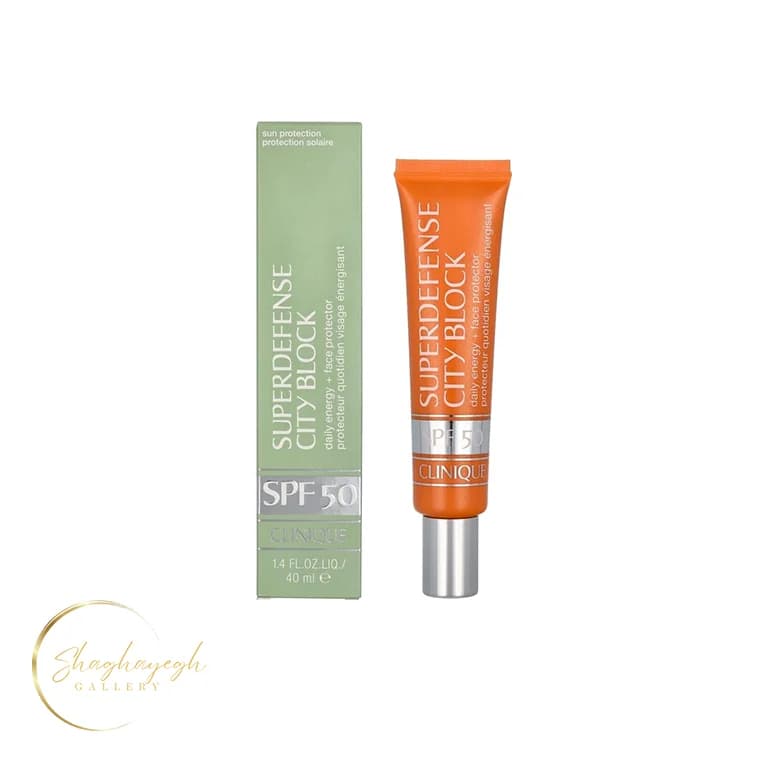 ضدافتاب کلینیک سوپر دیفنس SPF50 حجم 40میل Clinique Superdefense City Block SPF50 40ml