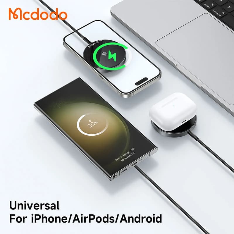 شارژر بی‌سیم مک دودو مدل MagSafe CH-549 — تصویر ۳