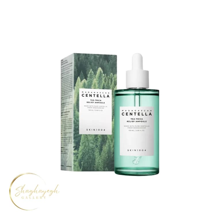 امپول ضدجوش سنتلا تیتریکا اسکین۱۰۰۴ ۱۰۰ میل Skin1004 Madagascar Centella Tea-Trica Relief Ampoule 100ml