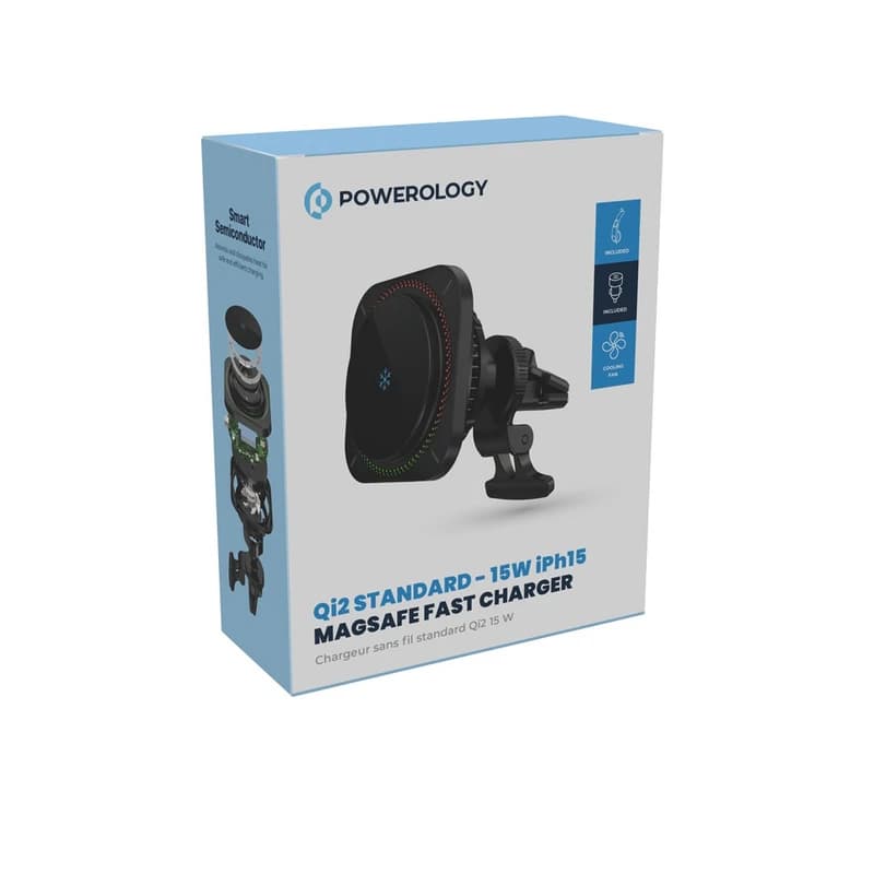 پایه نگهدارنده و شارژر بی سیم گوشی موبایل پاورولوژی مدل P15WMCPS — تصویر ۴