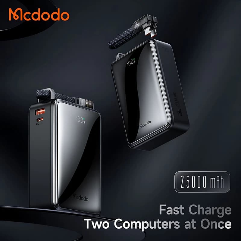 پاوربانک مک دودو مدل MC-056 ظرفیت 25000 میلی آمپر توان 100 وات — تصویر ۲