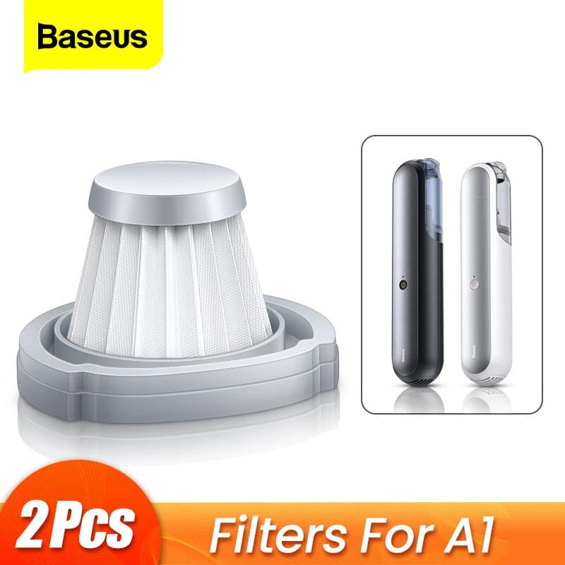 فیلتر جارو شارژی خودرو بیسوس مدل VCAQ010113 بسته 2 عددی مناسب جارو شارژی A1 — تصویر ۲