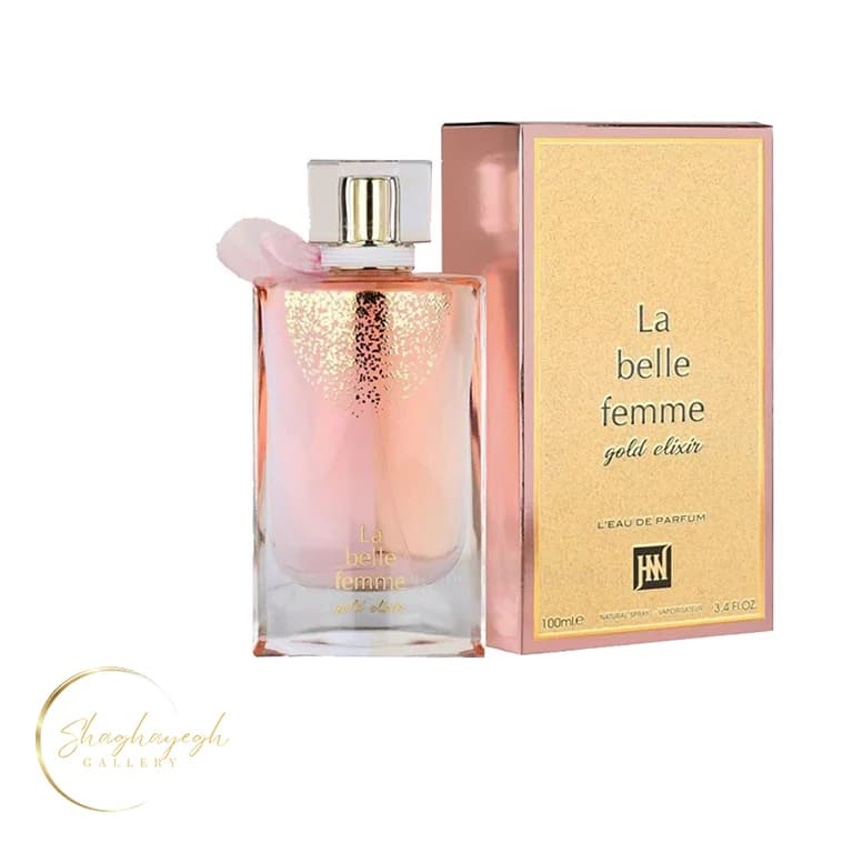 ادکلن لا بل فم گلد الکسیر جکوینز ۱۰۰ میل La Belle Femme Gold Elixir Jackwins 100ml
