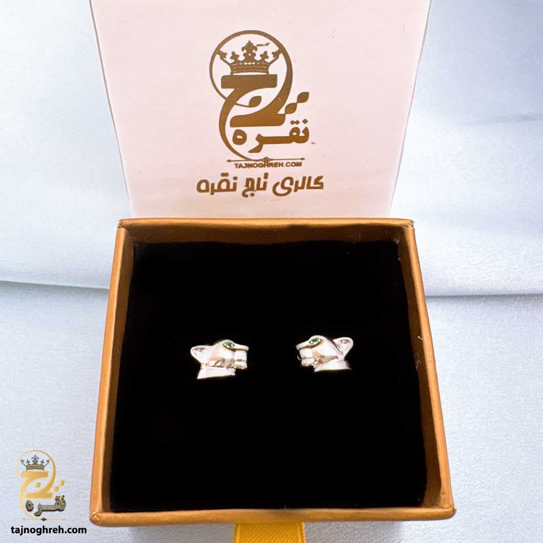 گوشواره نقره زنانه طرح پنتر مدل ESW E66 — تصویر ۴