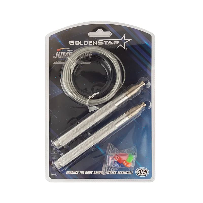 طناب سرعتی بدنسازی کراس فیت گلدن استار GS-0808 — تصویر ۳