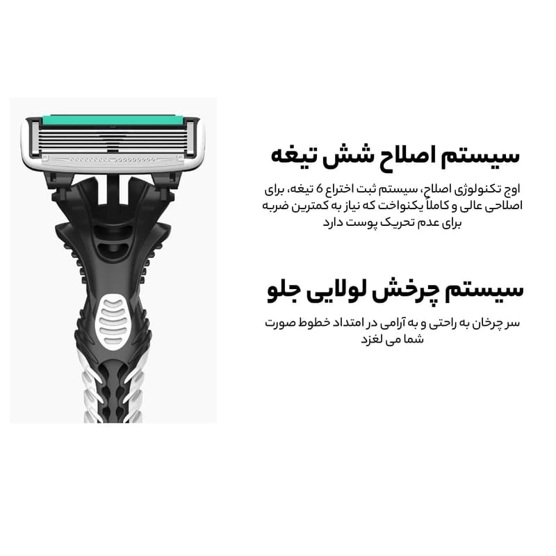 خودتراش دورکو مدل 6 لبه بسته 1عددی — تصویر ۴