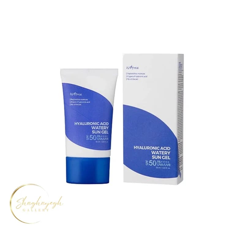 ضدافتاب ژلی ابرسان ایسنتری SPF50 حجم 50 میل Isntree Hyaluronic Acid Watery Sun Gel SPF50