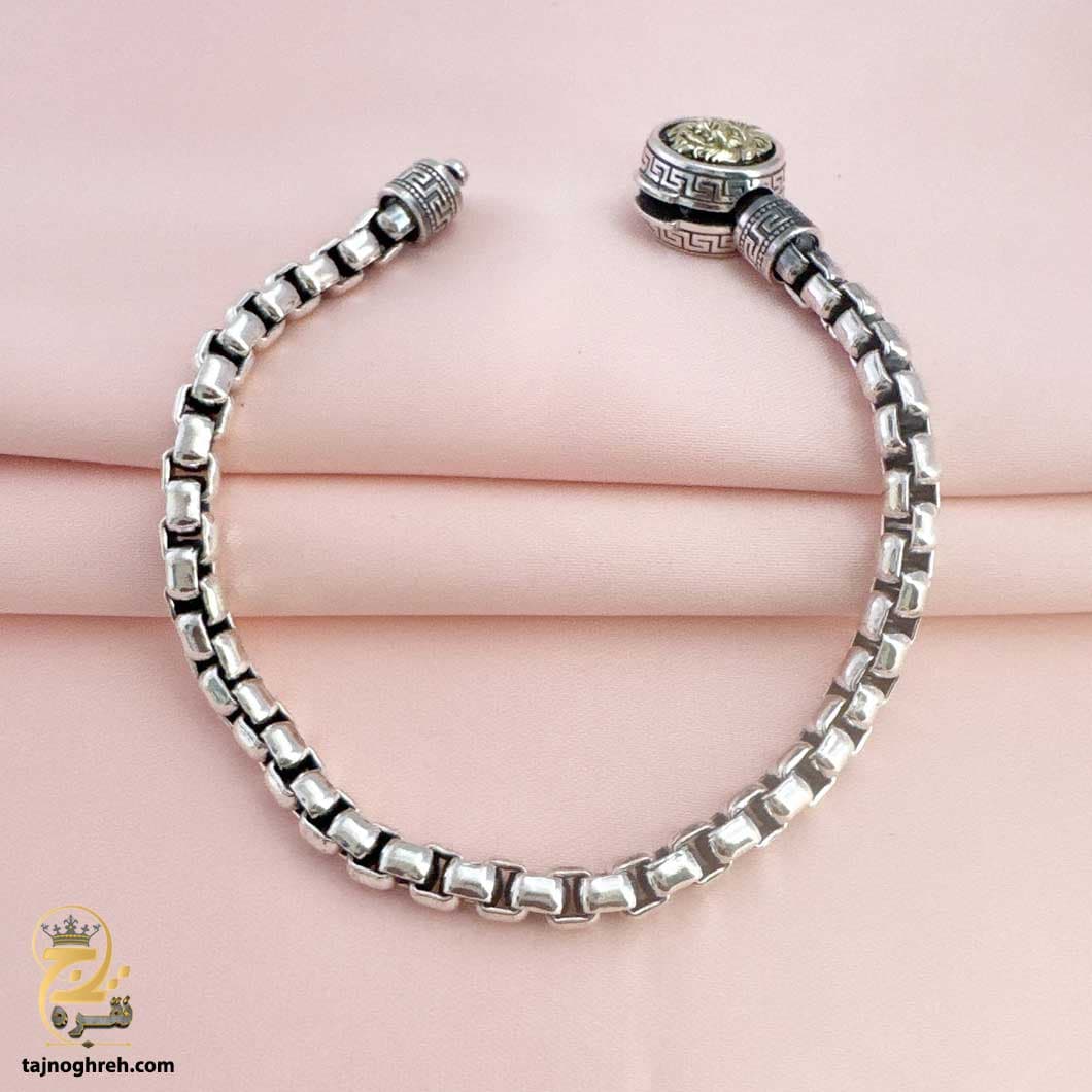 دستبند نقره مردانه خاص طرح شیر مدل BSM B67 — تصویر ۶