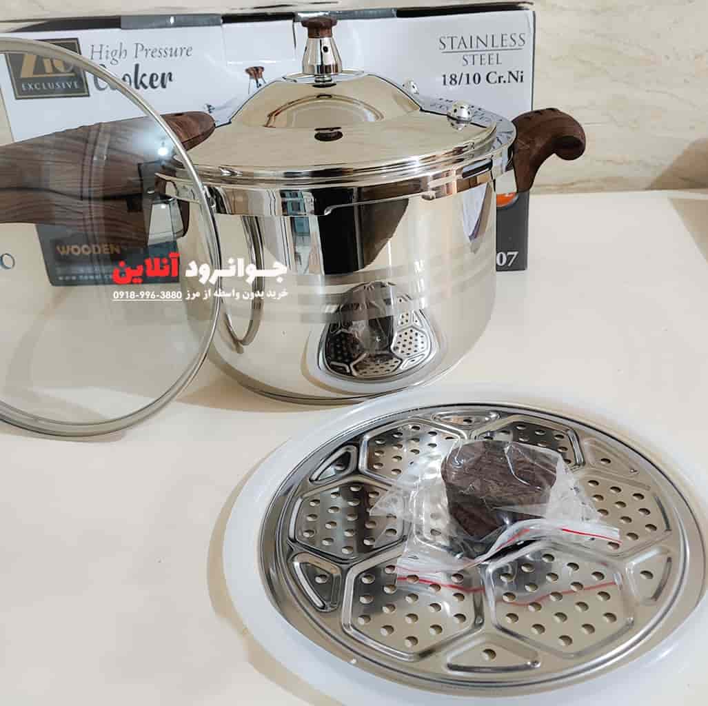 زودپز دسته دار زیو 11 لیتر مدل Zio ZPC-1603L11 — تصویر ۲