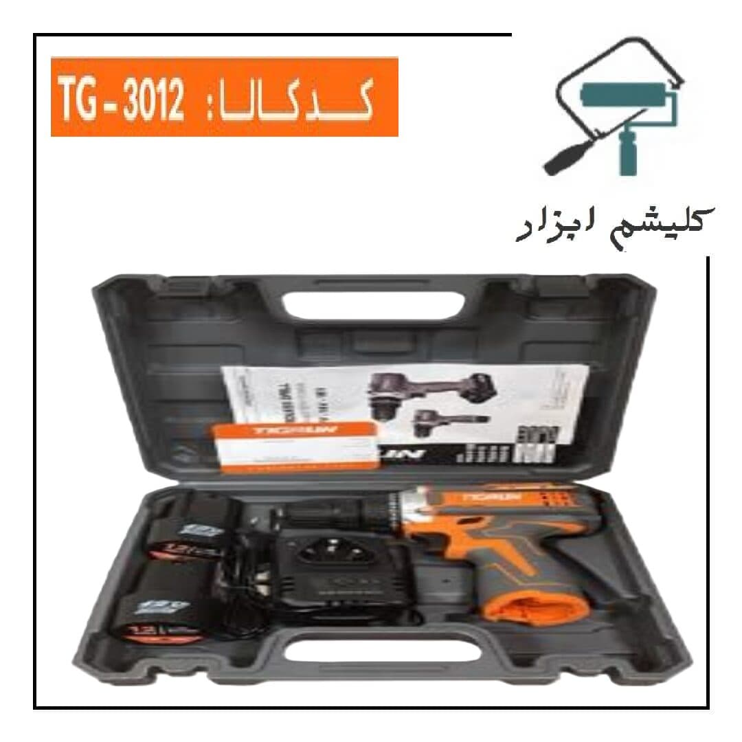 دریل شارژی 12 ولت دو باتری تیگران TG_3012 — تصویر ۲