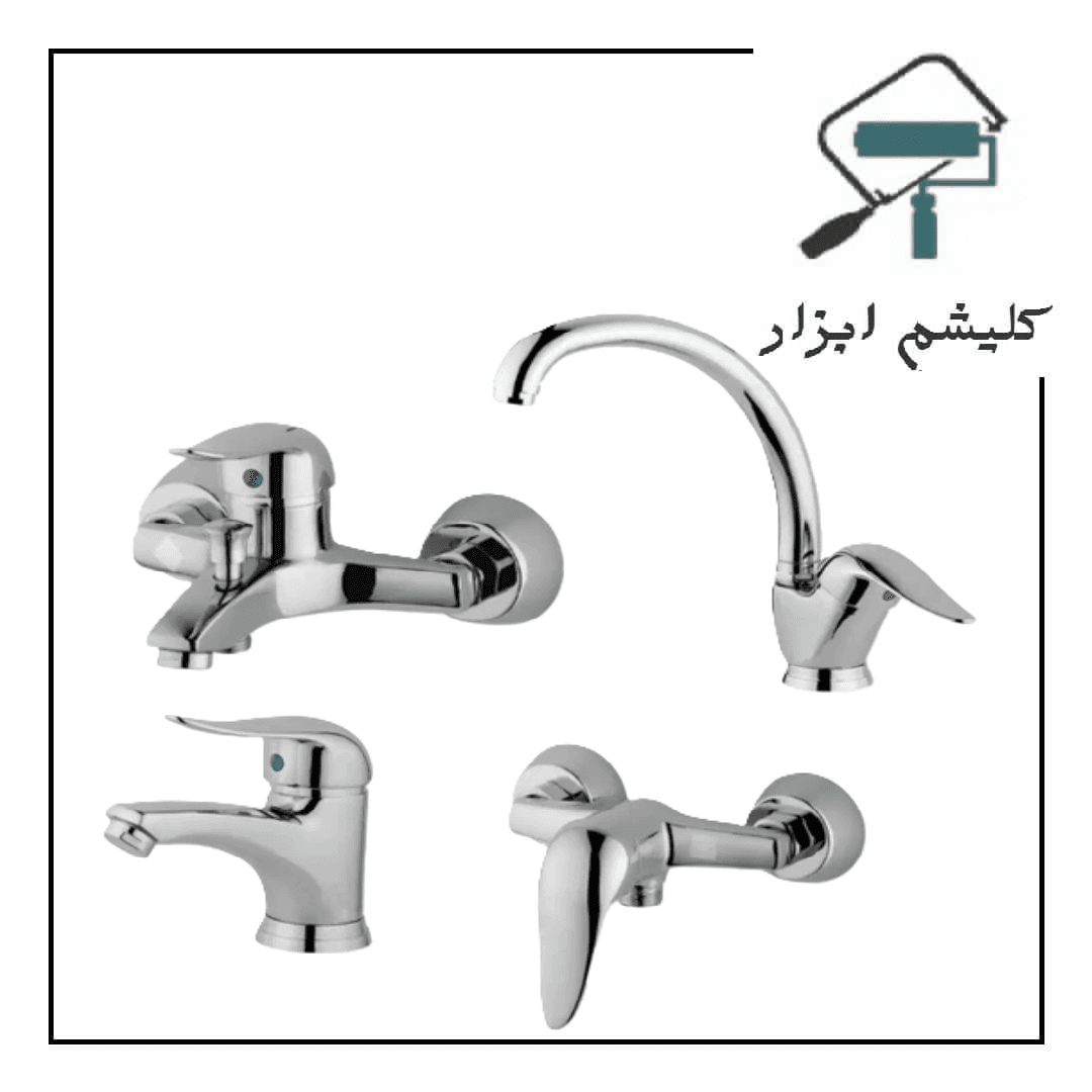 شیرالات ستوده مدل دنیز کروم ست