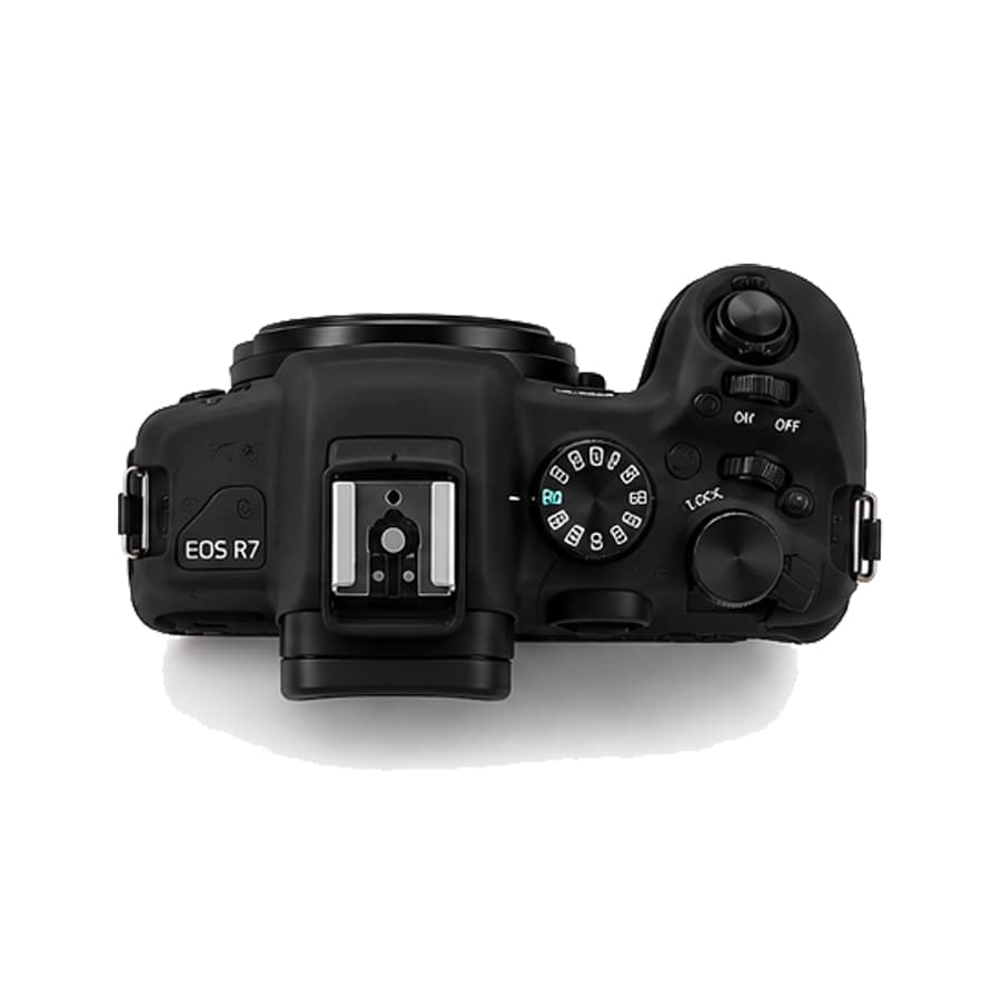 کاور سیلیکونی کانن Silicon cover for Canon R7 مشکی — تصویر ۳