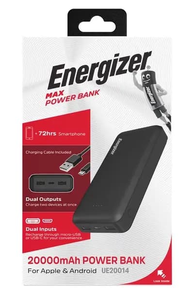 پاوربانک انرجایزر مدل Power Bank Energizer UE20014 20000mAh — تصویر ۷