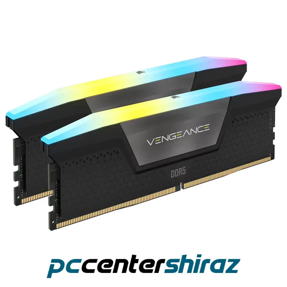 رم دسکتاپ کورسیر دوکاناله Corsair Vengeance RGB DDR5 96GB 5600MHZ — تصویر ۶