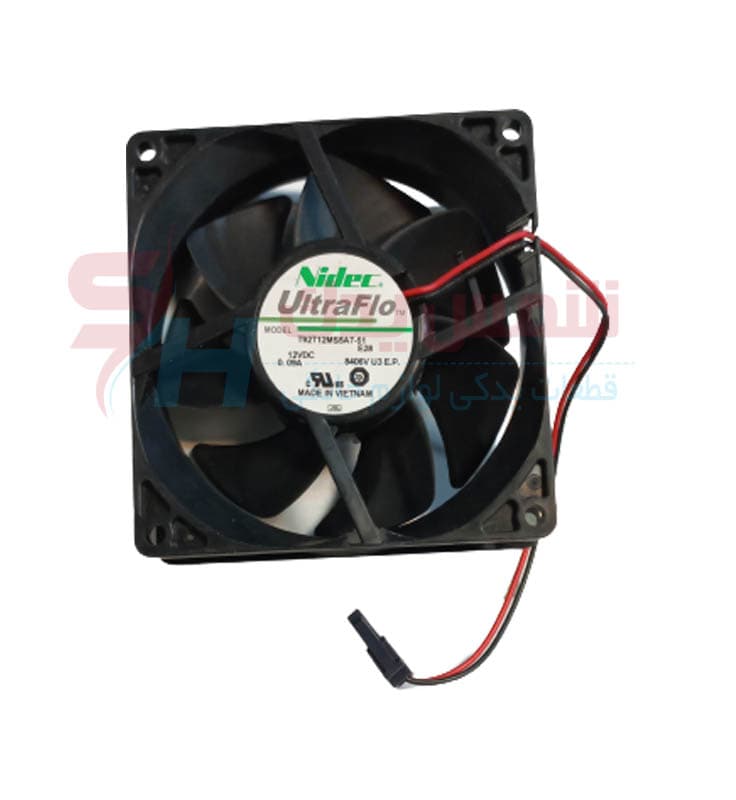 فن کامپیوتری یخچال 12 ولت Nidec UltraFlo 9*9 (استوک)