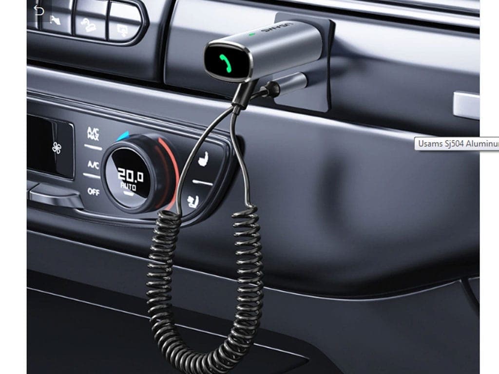 گیرنده صوتی بلوتوثی داخل خودرو یوسمز Usams US-SJ504 USB Car Audio Receiver — تصویر ۵