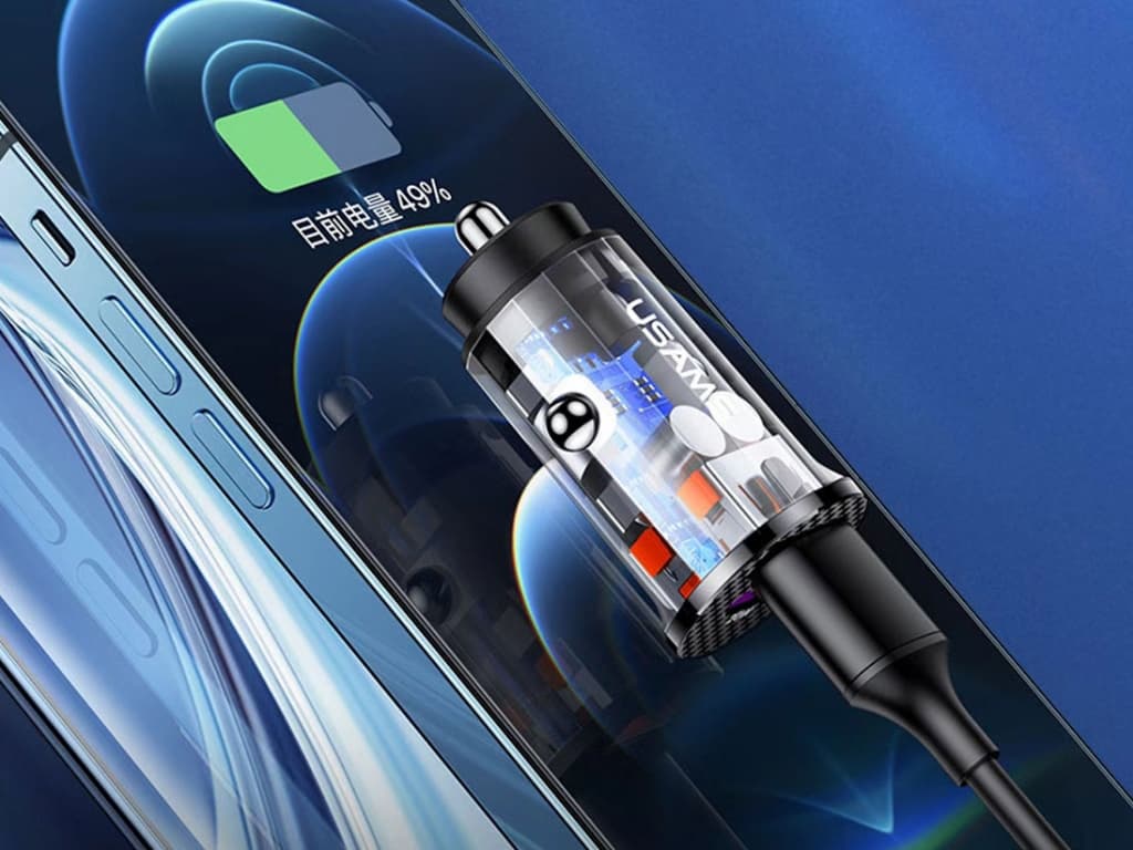 شارژر فندکی فست شارژ یوسمز Usams C25 42.5W Car Charger US-CC127 — تصویر ۳