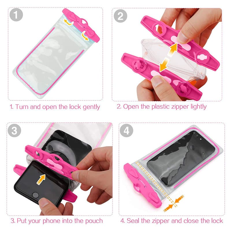کیف و کاور ضد آب یوسمز مدل USAMS Mobile Phone Waterproof Bag US-YD007 — تصویر ۴