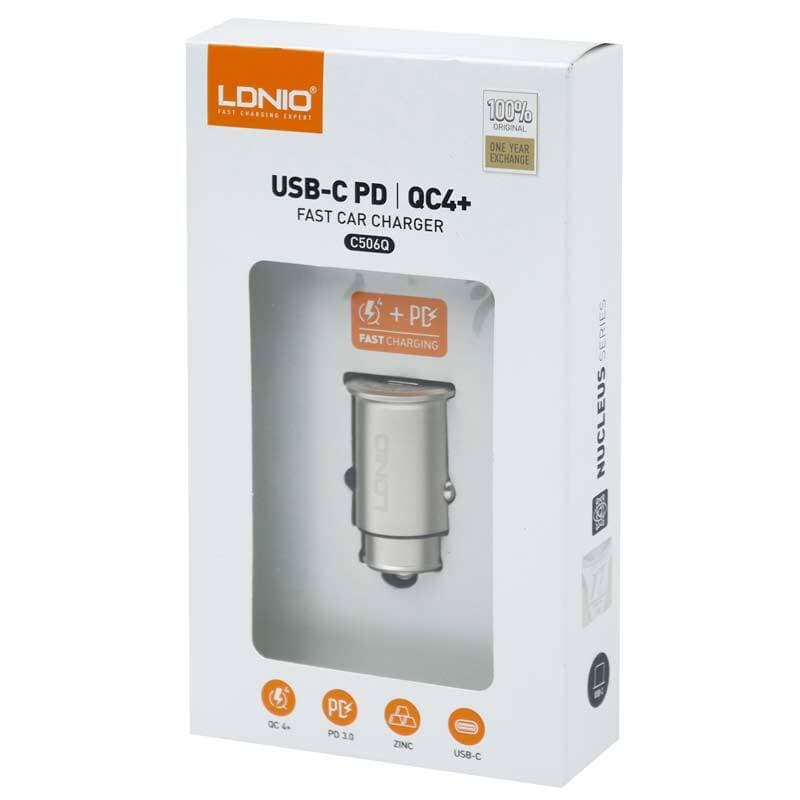 شارژر فندکی فست شارژ 2 پورت الدینیو LDNIO C506Q QC4 PD3 30W — تصویر ۵