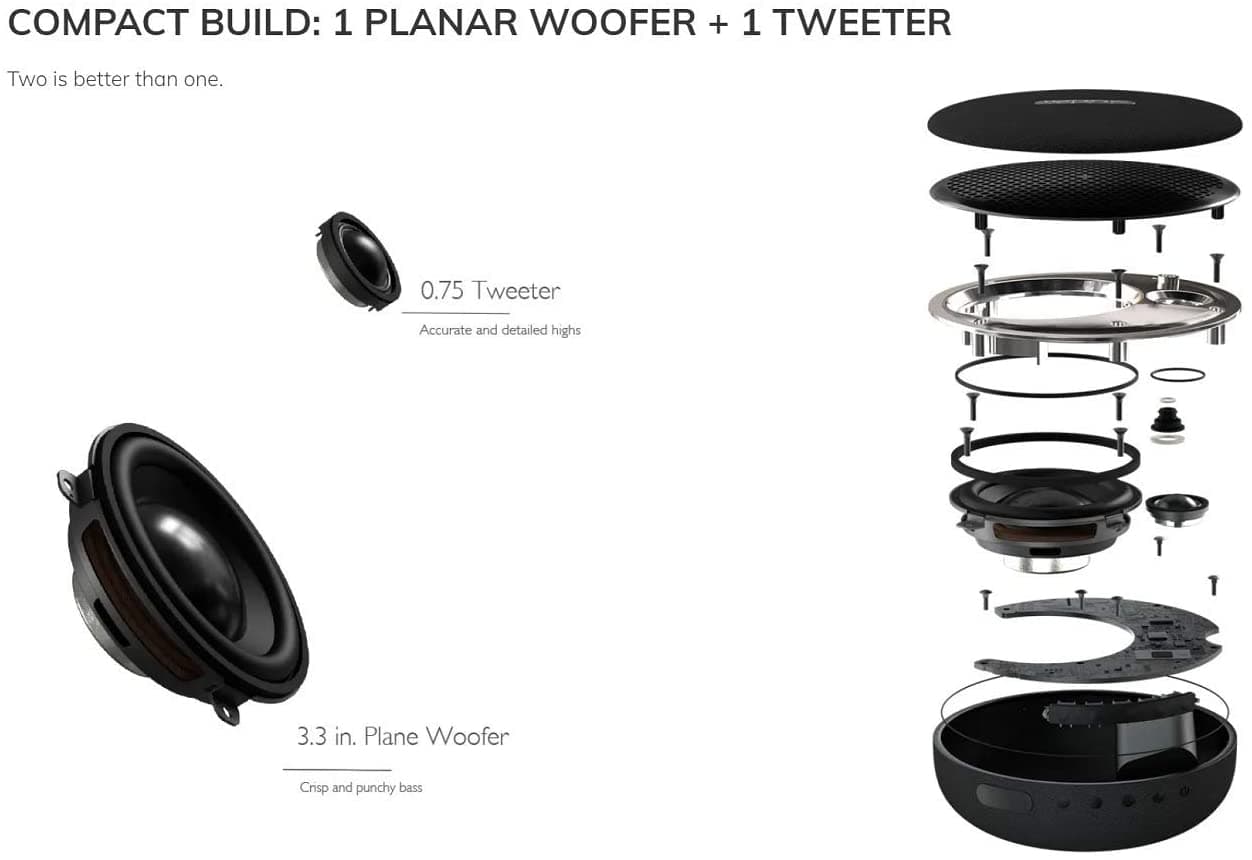 اسپیکر بلوتوث شیائومی وان مور مدل 1More Portable BT Speaker S1001BT DSP توان 30 وات — تصویر ۲