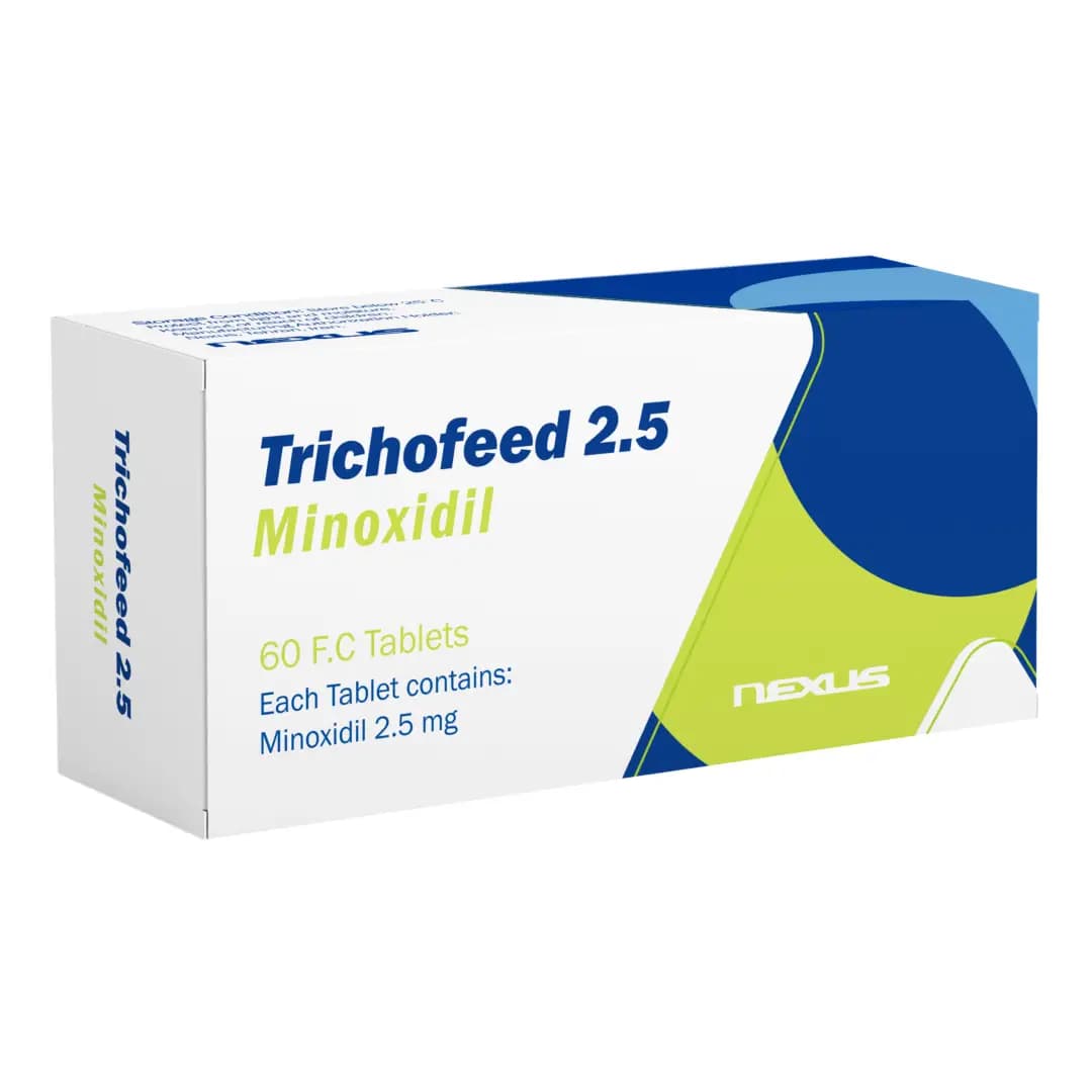 قرص تریکوفید ماینوکسیدیل ۲/۵ میلی‌گرم 60 عددی/Trichofeed minoxidil tablet 2.5 mg 60 count — تصویر ۲
