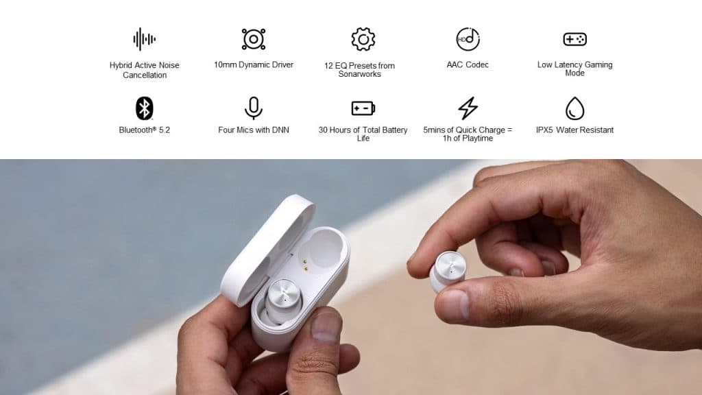 هدفون بی سیم وان مور مدل ۱More PistonBuds Pro EC302 — تصویر ۴