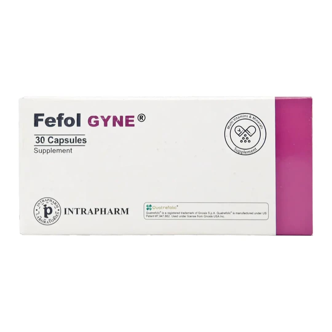 کپسول ففول گاین اینترافارم بسته 30 عددی/Intrapharm Fefol Gyne 30 Capsules