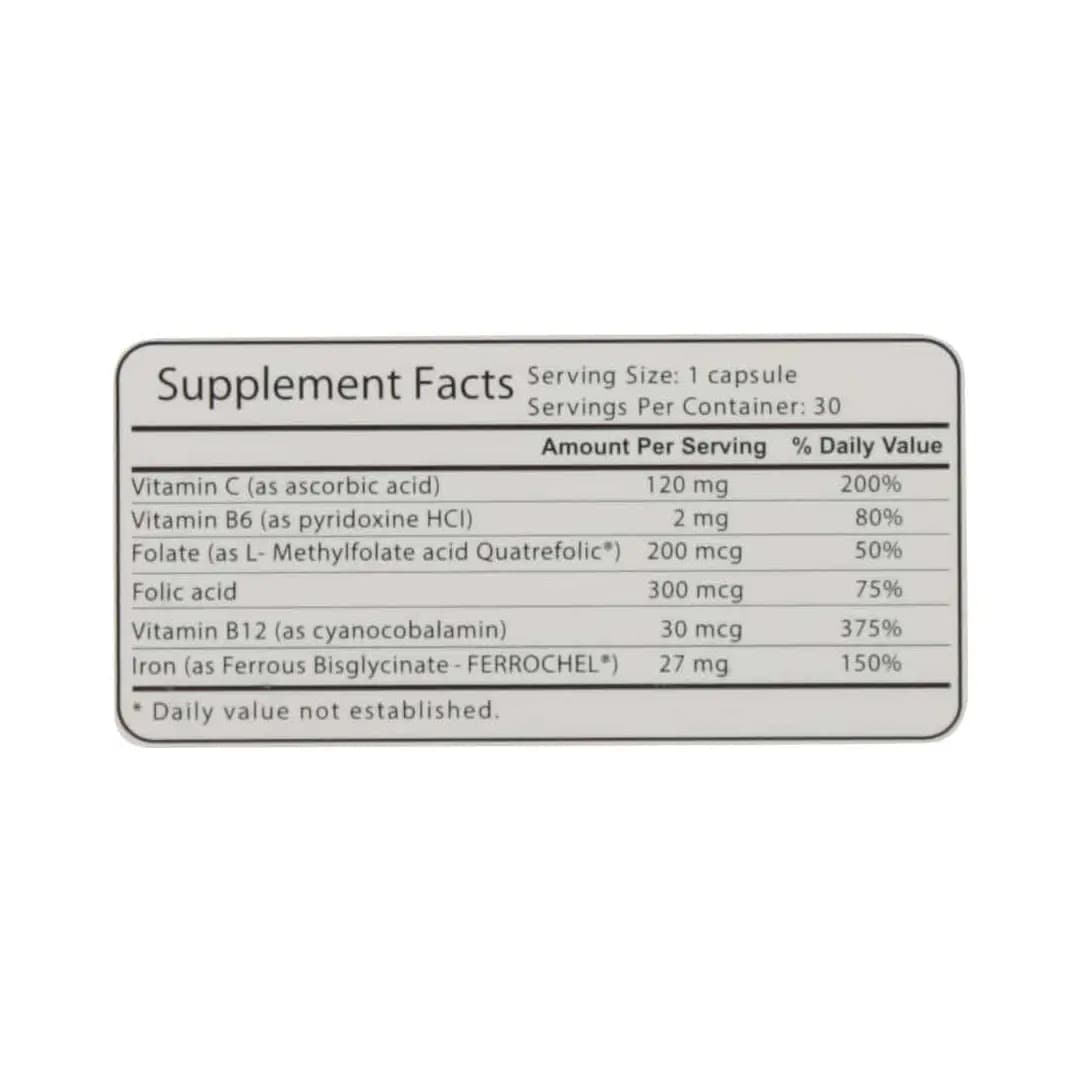 قرص ففول پلاس اینترافارم بسته 30 عددی/Intrapharm Fefol Plus 30 Caps — تصویر ۲
