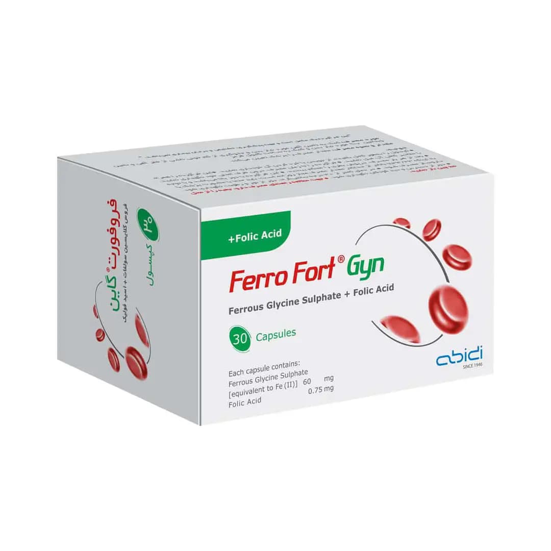 کپسول فروفورت گاین عبیدی 30 عددی/Abidi Ferro Fort Gyn 30 Caps