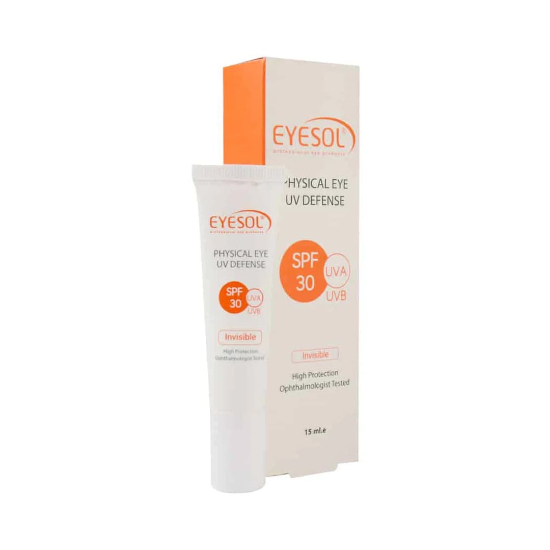 کرم ضد آفتاب دور چشم آیسول 15 میلی لیتر/Eyesol Physical Eye Uv Defense 15 ml