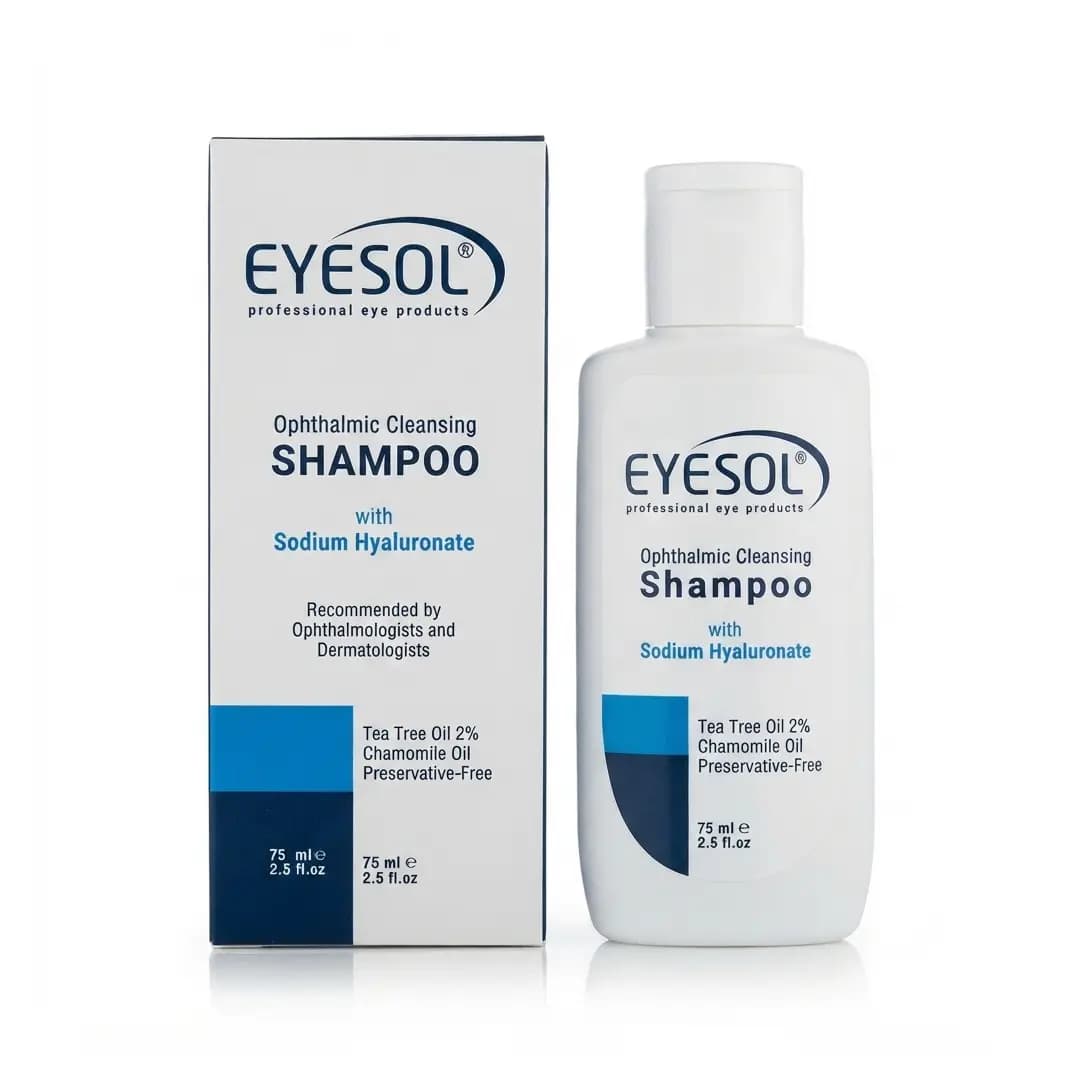 شامپو شست و شوی پلک و مژه آیسول 75 میلی لیتر/Eyesol Ophthalmic Cleansing Shampoo 75ml