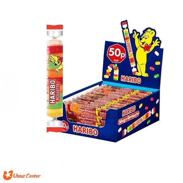 پاستیل مگا رولت میوه ای Haribo وزن 45 گرم