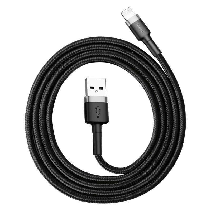 کابل لایتنینگ بیسوس Baseus Cafule CALKLF-B طول 1 متر توان 2.4 آمپر — تصویر ۲