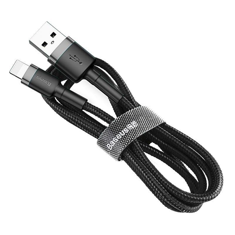 کابل لایتنینگ بیسوس Baseus Cafule CALKLF-B طول 1 متر توان 2.4 آمپر — تصویر ۴