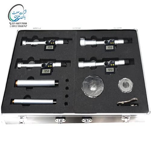 میکرومترداخل سه فک دیجیتال سری 2 عددی بلوتوس دار 0/001