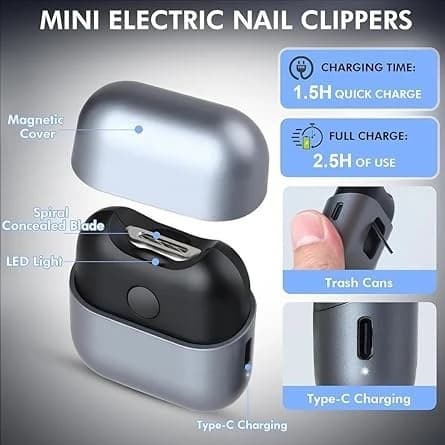 ناخن‌گیر برقی شیائومی M9 Mini | ناخن‌گیر شارژی هوشمند — تصویر ۳