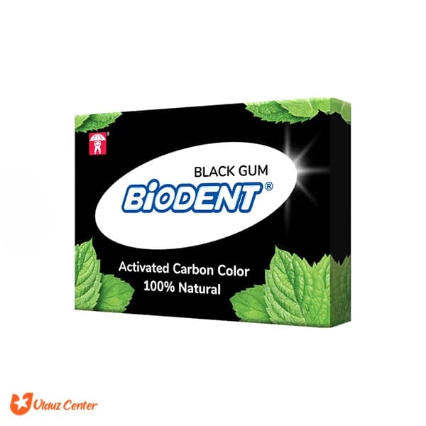 آدامس بدون شکر 45 دقیقه بایودنت Black Gum بسته 12 عددی