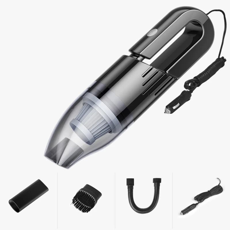 جارو فندکی خودرو LT-105 | جاروبرقی ماشین ۱۲ ولت با فیلتر قابل شست‌وشو — تصویر ۲