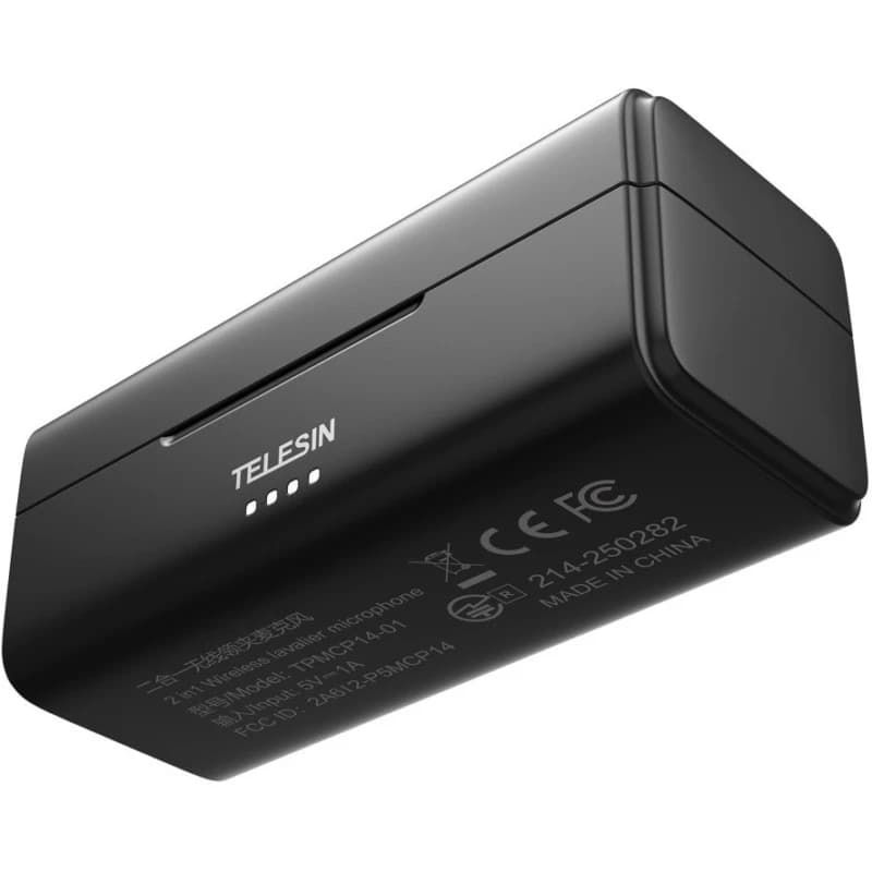 میکروفون یقه ای بی سیم Telesin P5-MPC-14 | میکروفون دو نفره 2.4GHz با حذف نویز — تصویر ۷