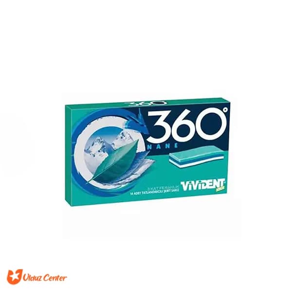 آدامس بدون شکر ویویدنت 360 با طعم نعنا 33 گرم