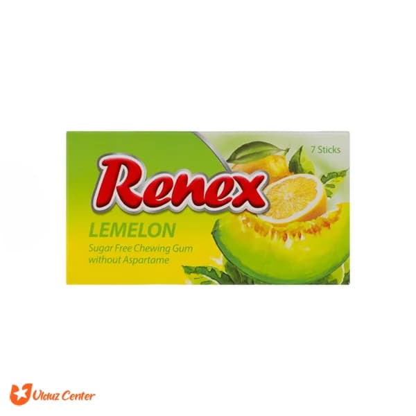 آدامس بدون شکر Renex با طعم لیمو 7 عددی