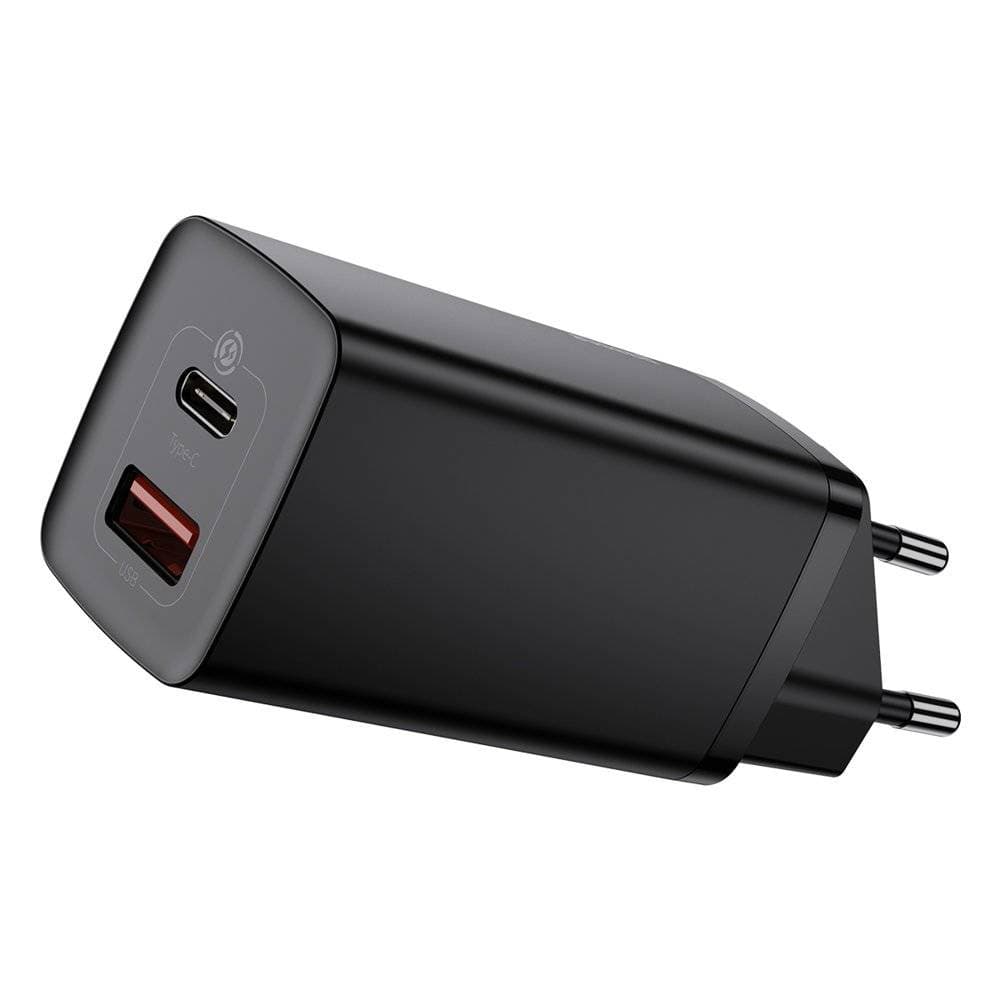 شارژر دیواری فست شارژ بیسوس Baseus GaN2 Lite Quick Charger Type-C USB-A CCGAN2L-B توان 65 وات — تصویر ۳