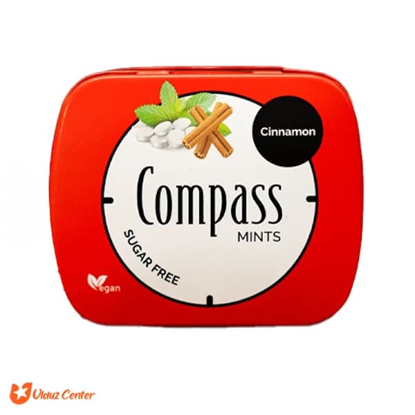 خوشبو کننده دهان Compass بدون شکر با طعم دارچین 14 گرم