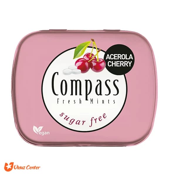 خوشبو کننده دهان Compass بدون شکر با طعم گیلاس 14 گرم